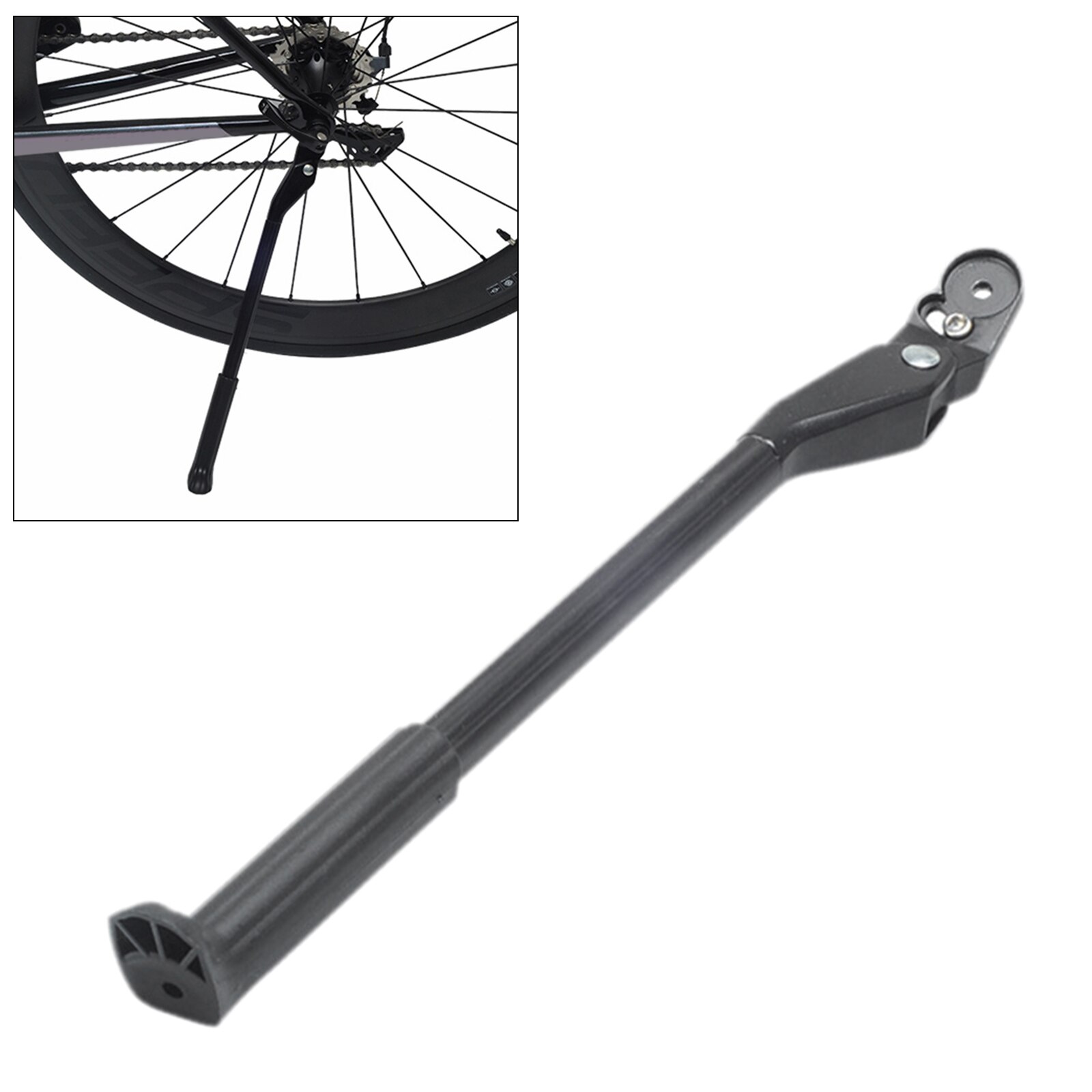 Béquille Centrale Réglable En Alliage D'aluminium Pour Vélo – Noir, 32x3,5x2 Cm, Installation Rapide