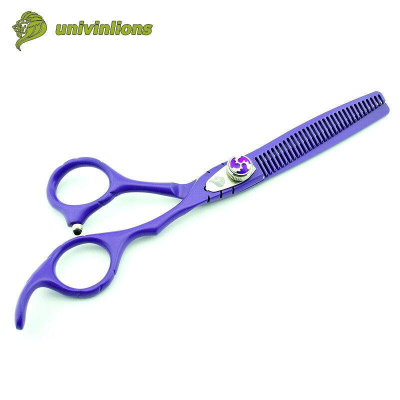 6" purple teflon hair scissors barber shears razor scissors haircut hairdressing scissors hairdresser supplies