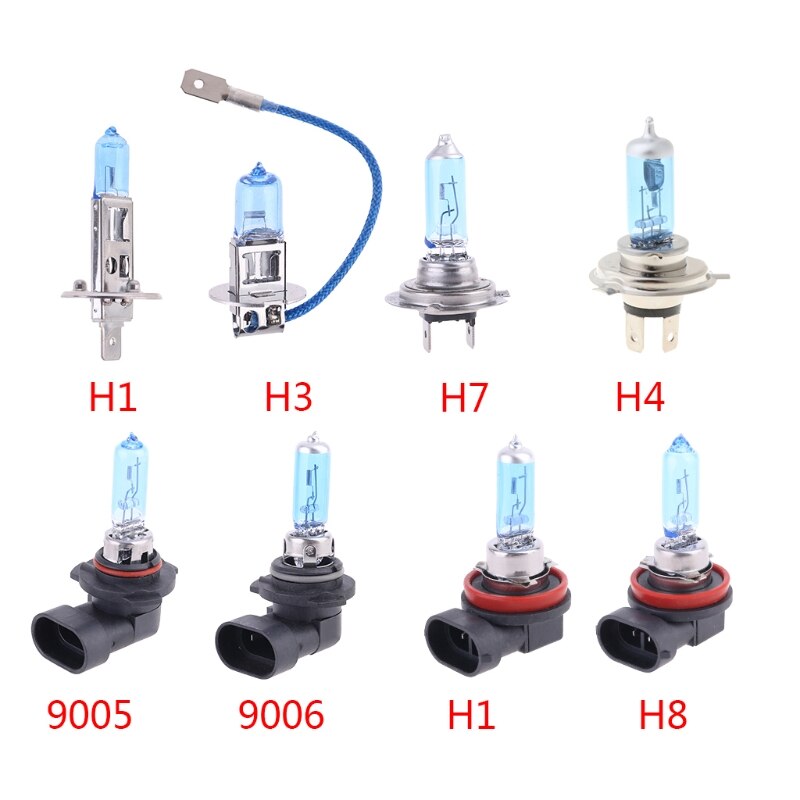 1Pc Halogeenlamp 12V 55W 5000K Quartz Glas Auto Koplamp Lamp H1/H3/H4/H7/H11 M4YB
