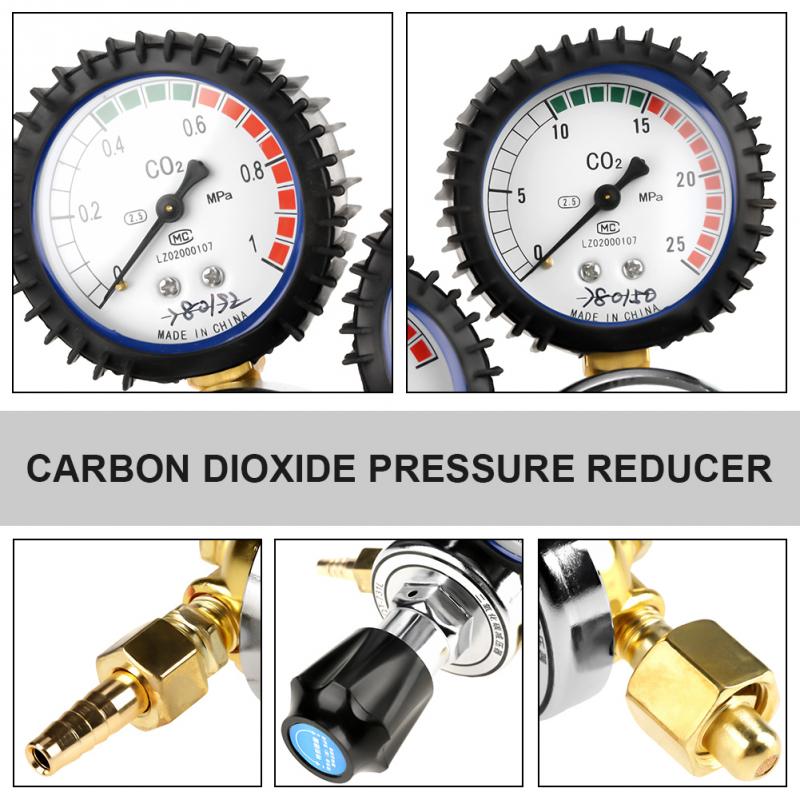 CO2 Gas Bottle Pressure Regulator Carbon Dioxide Welding Pressure Reducer