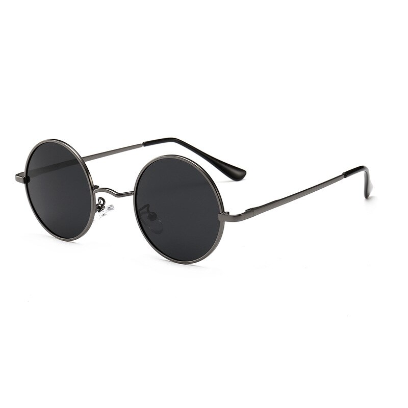 Gafas De Sol polarizadas redondas para hombre y mujer, lentes De Sol unisex De estilo Retro, De De , gafas con montura metálica