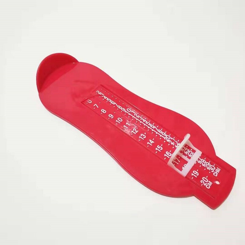 Baby Fuß Herrscher freundlicher Fuß Länge Sauerei Lineal Werkzeug Art Schuhe Rechner Für Kleinkind Schuhe Armaturen Messgerät Werkzeuge Zubehör: rot