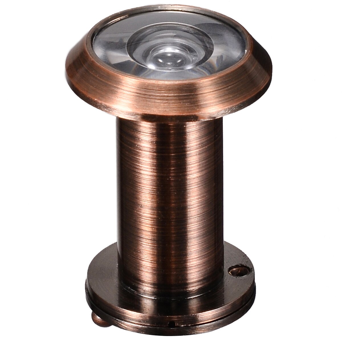 200 Degree Door Eye Spy Hole Hidden Pinhole Peephole Adjustable Glass Lens Security For Home Hardware Parts: Red Bronze
