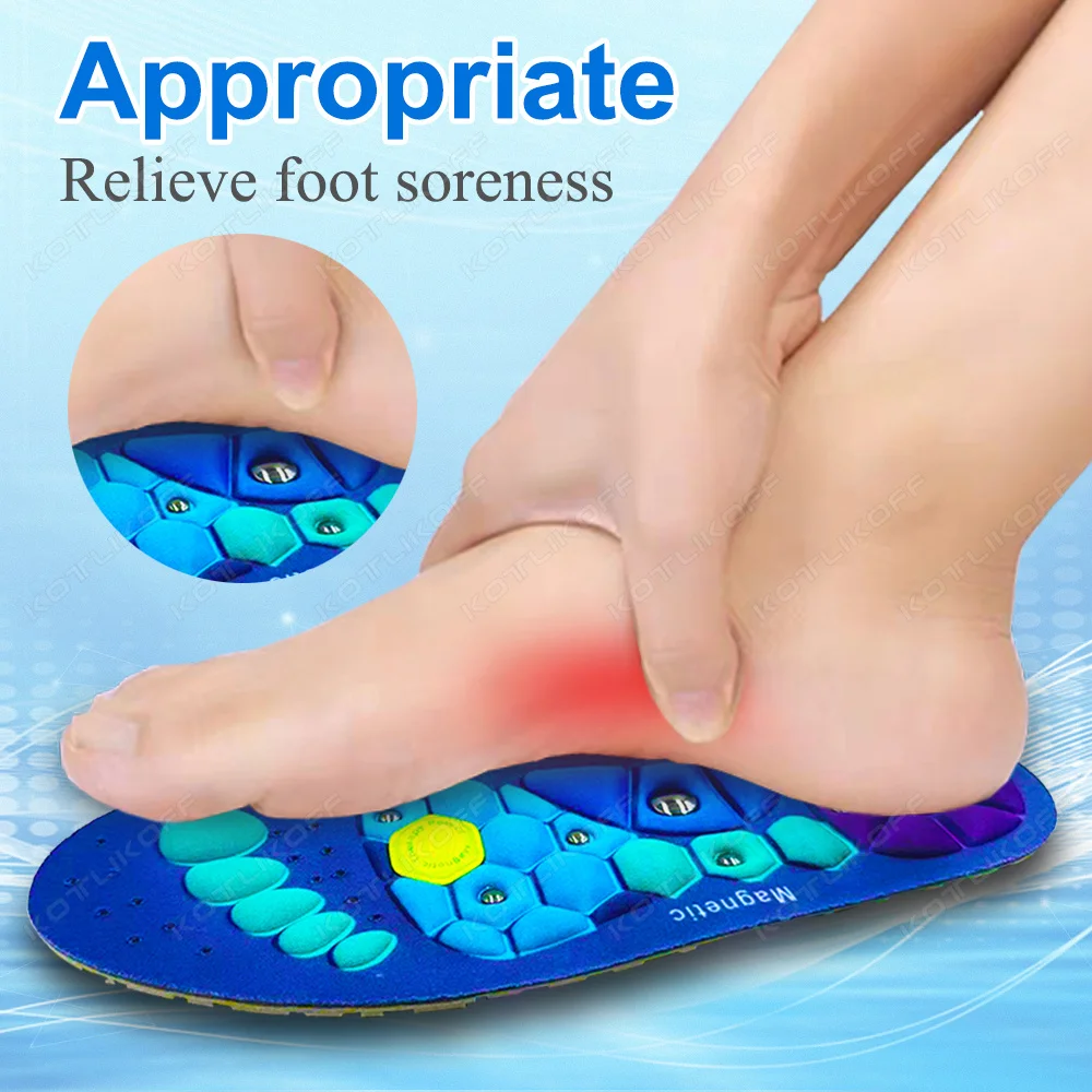 Medizinische Magnetische Therapie Sport Einlegesohlen Massage Fuß Gewicht Verlust Abnehmen Akupressur Einlegesohle Anti-müdigkeit Gesundheit Pflege Schuh Pads