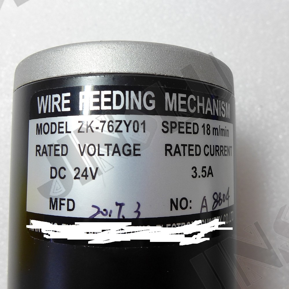 24V DC Left Motor 76ZY01 Mig Motor Wire Feed Motor Wire Feed Assembly Parts DC24 1.8-18m/Min 1PK