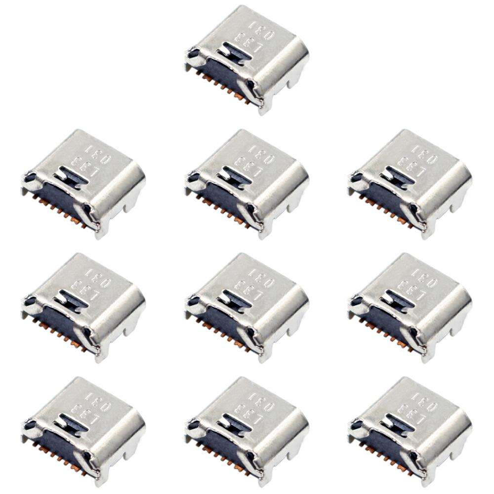 IPartsBuy 10 PCS Lade Port-anschluss für Galaxy Tab E 8,0 T375 T377 T280 T285 T580 T585