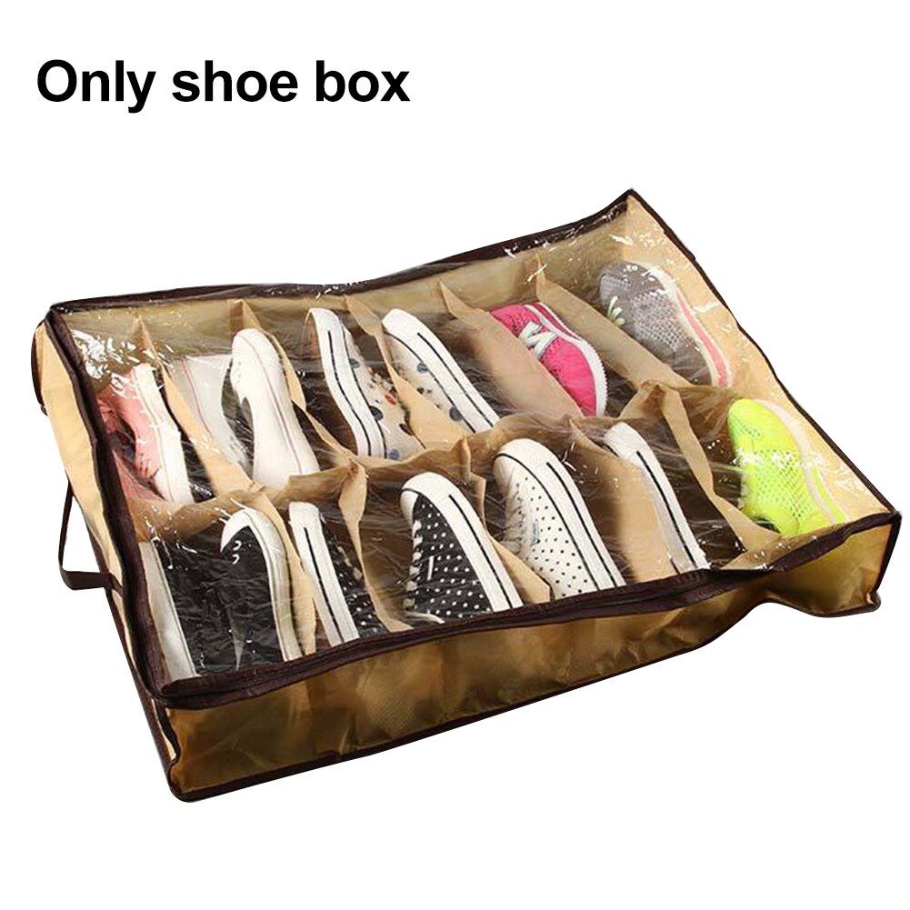 Caja para almacenamiento de zapatos plegable, lavable y reutilizable, caja antihumedad para zapatos, caja a prueba de polvo, ahorro de espacio, organizador de almacenamiento para zapatos debajo de la cama