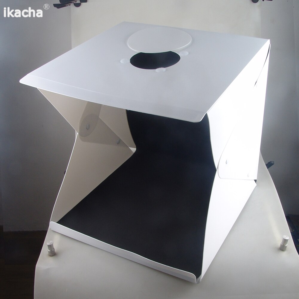 40*40 vouwen 2 LED Lightbox Draagbare Fotografie Foto Studio Softbox Verstelbare Helderheid Light Box Voor DSLR Camera