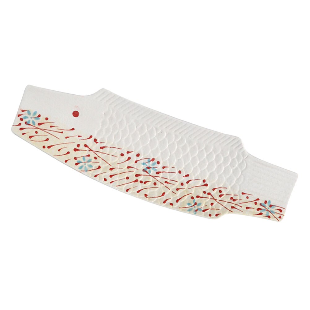 Ceramic Sushi Plate Fish Shaped Food Serving Plate Sashimi Holder