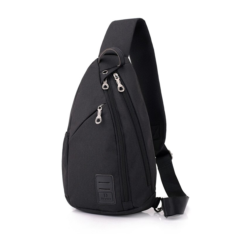 Adult/Teenager Large Capacity Chest Pack Man&#39;sMessenger Bags Men&#39;s School Bag Modern Shoulder Bag Unisex Crossbody Bag For Man: Black