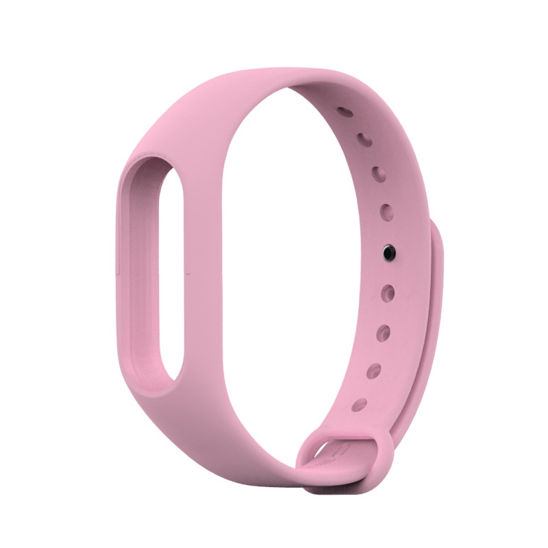 Mi Band 2 Correa para Xiaomi Mi Band 2 pulsera Pulseira Correa de muñeca para Miband 2 pulseras de silicona accesorios Correa: Light pink