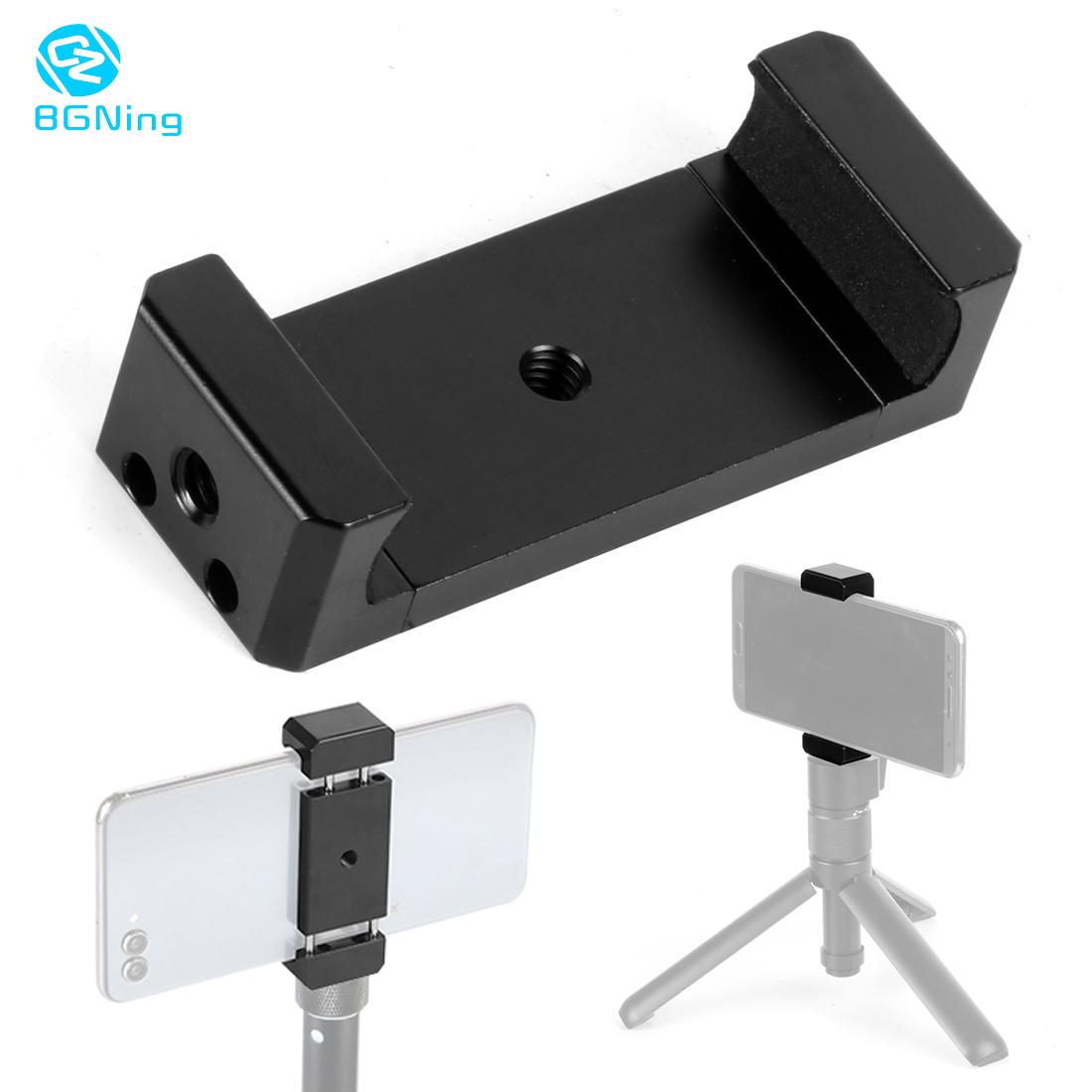 Selfie Stick Tripod phone tripod mount Head Bracket Mobile Phone Holder Clip For Phone Flashlight Microphone With Spirit level