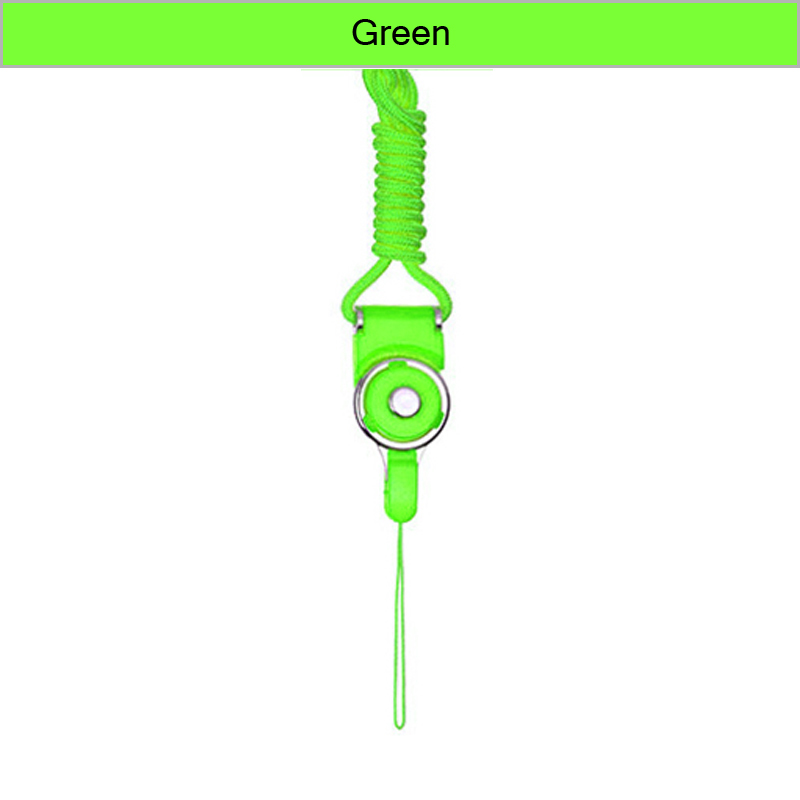 12 Colors Mobile Phone Neck lanyard for keys ID Card Detachable Multifunction Strap Phone Lanyard Holder Phone strap: Green