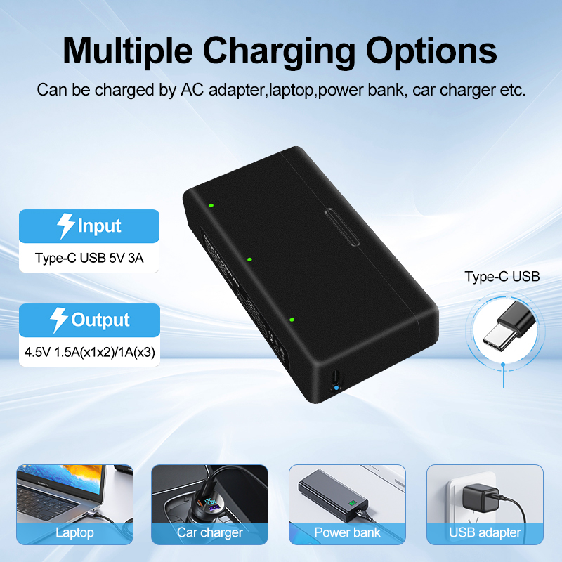 Battery for DJI Osmo Action 5 Pro Action Camera Batteries 3 Slots Fast Charger 2100mah Battery for Osmo 3 4 5 Pro Accessories