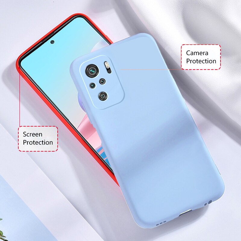 camera protector case for xiaomi redmi note 10 10S pro max 6.43 inch cover coque funda thin matte soft tpu no fingerprint shell