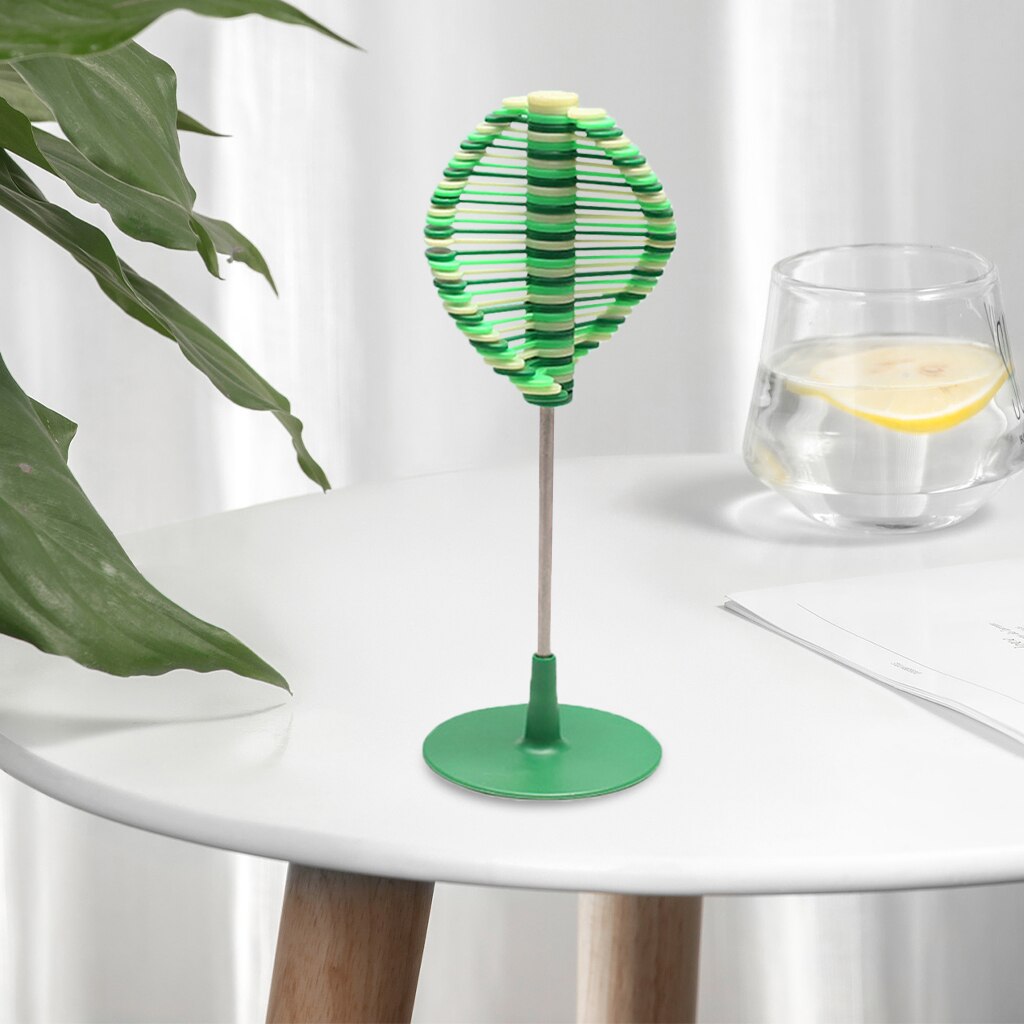 Grappige Fidget Spiraal Lolly Speelgoed, Stim Zintuiglijke Stress Reliever, Spinning, Kinderen Volwassen Bureau Speelgoed Ornamenten: Green