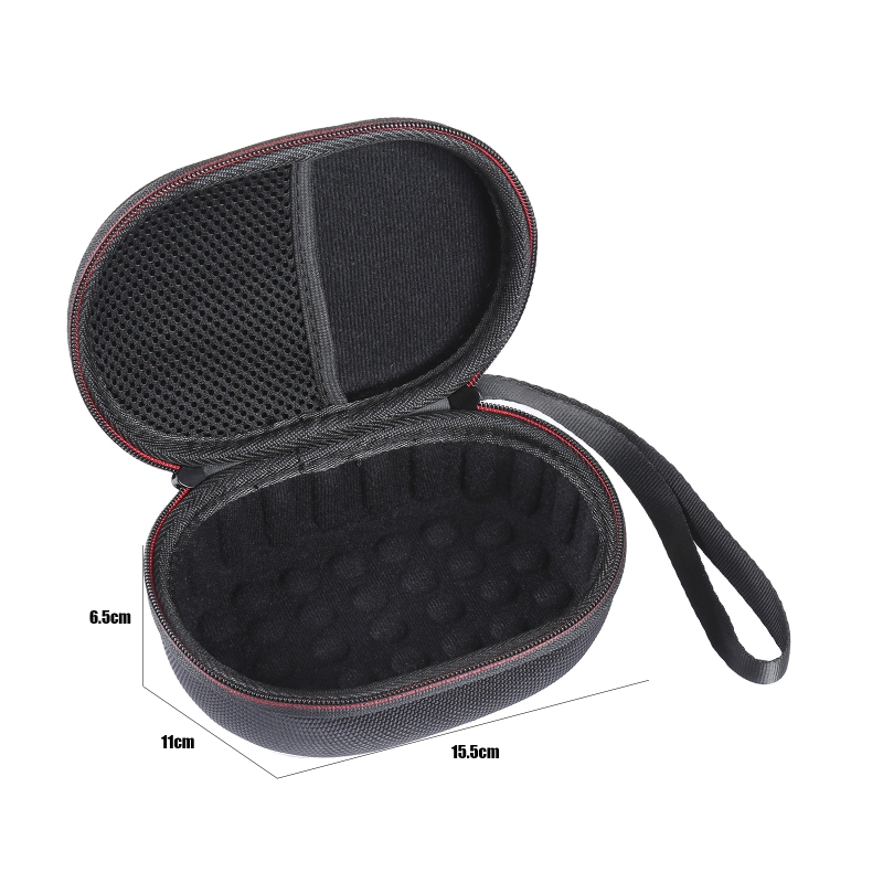 Bolsa de transporte para logitech-mx mestre 2s mestre 3 jogo mouse tamanho pequeno saco com alça de mão 6.1x4.3x2.6in x6hb