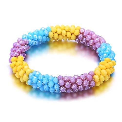 Multicolor Handgemaakte Gehaakte Glas Seed Bead Nepal Boho Armband