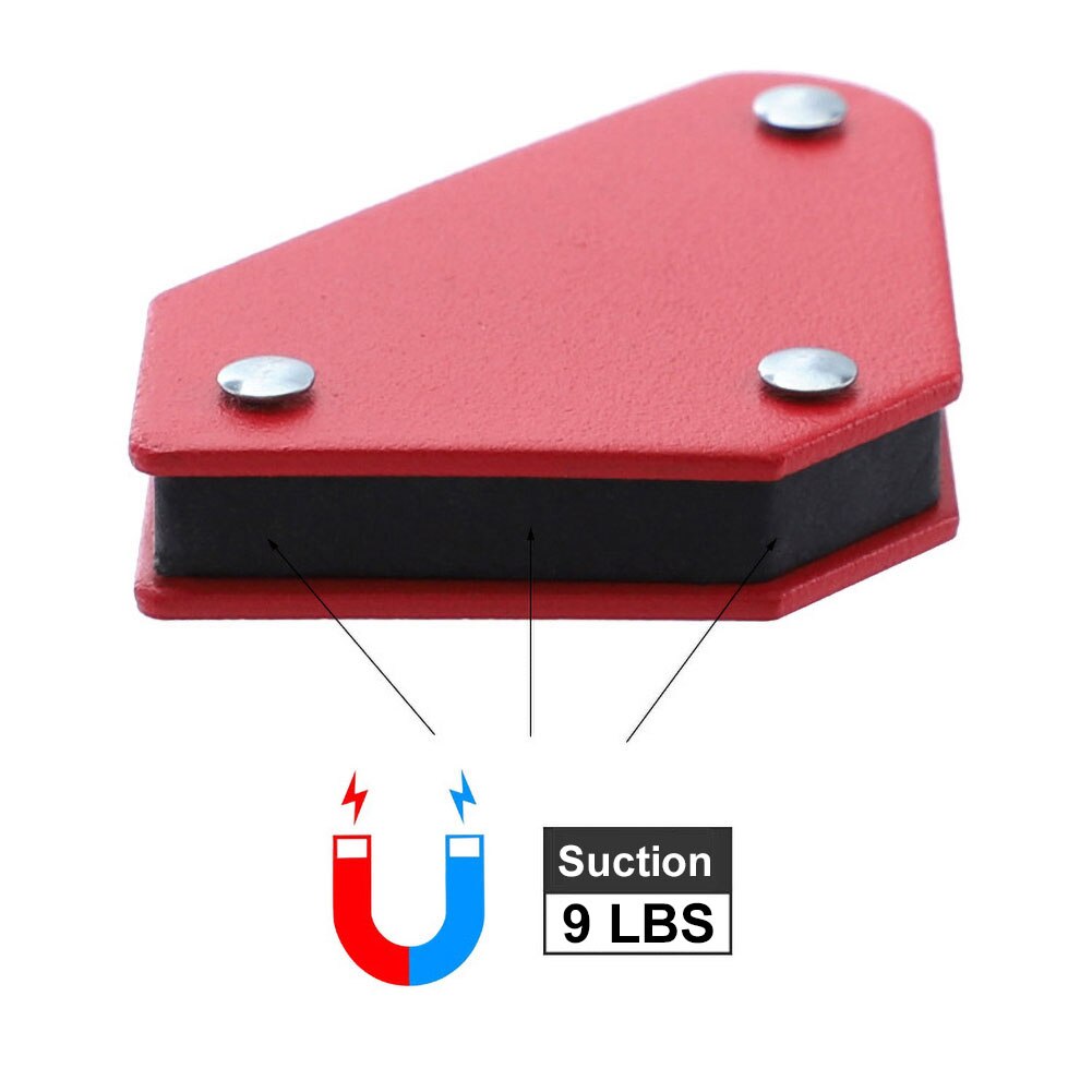 1 stk 45-135 grader magnetisk svejsevinkel holder trekant positioner fikseringsværktøj svejsning magnetisk vinkel fast positioner