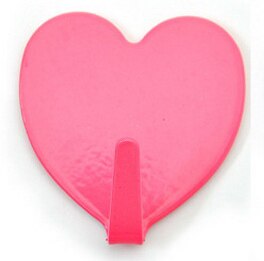 Porte-serviettes adhésif porte-clé mural | 1 pièce, sac en métal, crochets de porte-serviettes, porte-Robe accrochable mural, crochets de rangement pour cuisine, salle de bain: Rose Red