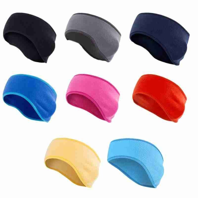 Diadema elástica deportiva para correr, orejeras, resistente al viento, banda para el pelo de lana cálida, para correr al aire libre, esquiar
