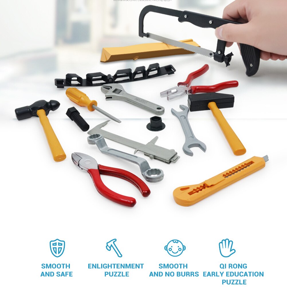 14 Pieces Of Children'S Simulation Repair Tools Toys Play House Family Power Supply Maintenance Disassembly Tools Toy Set