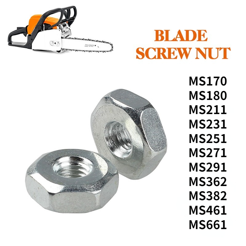 1 paar M8 Schroef Moer voor Kettingzaag MS170 MS180 MS211 MS231 MS251 MS271 MS291 MS362 MS382 MS461 MS661