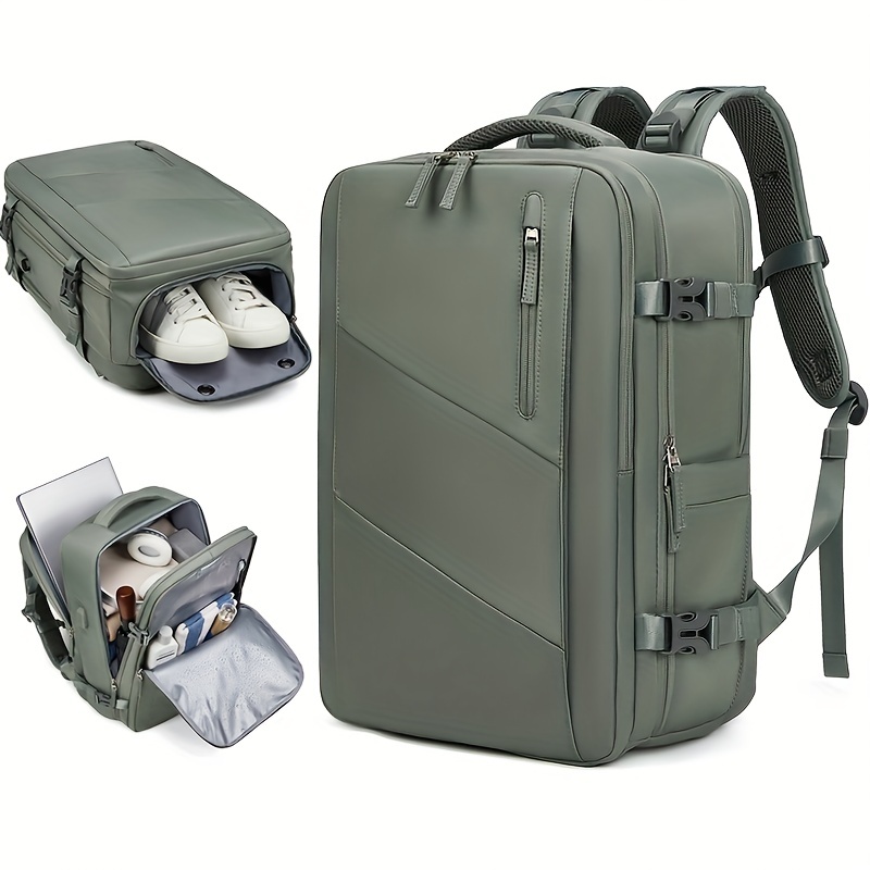 Woman Travel Backpack Business 16 Inch Laptop Backpack School Backpack USB Charging Waterproof Backpack With Shoe Bag