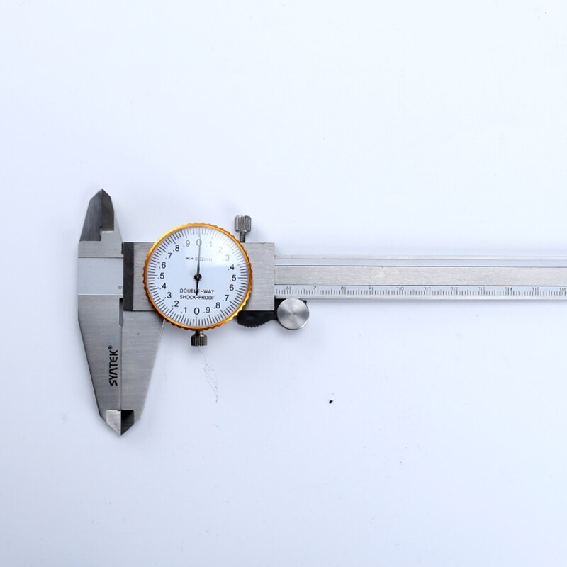 0.01 mm Dial Vernier Caliper Shock-proof 0-150 mm Stainless Steel Dial Calipers 6" Metric Gauge Measuring Tool Vernier Caliper