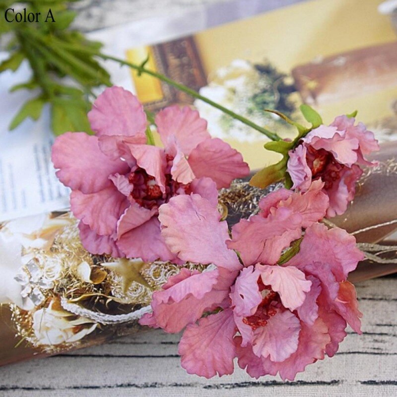 Konstgjorda blommor krysantemum exklusiva heminredning manuell diy blomma enkel gren berör verkligen blommor: A