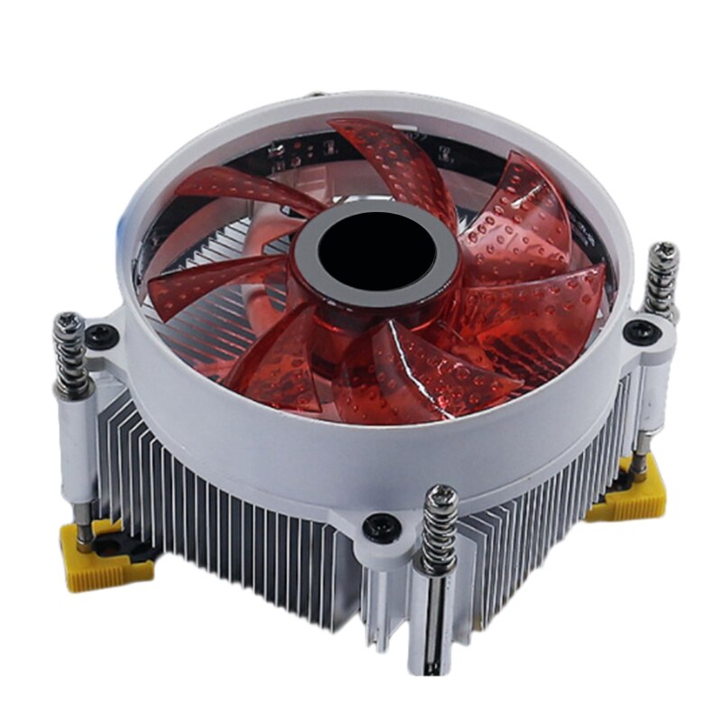 Cpu Kühler LED Leucht 9cm Lüfter 1366 Schreibtisch Computer Kühler Leise für Pc