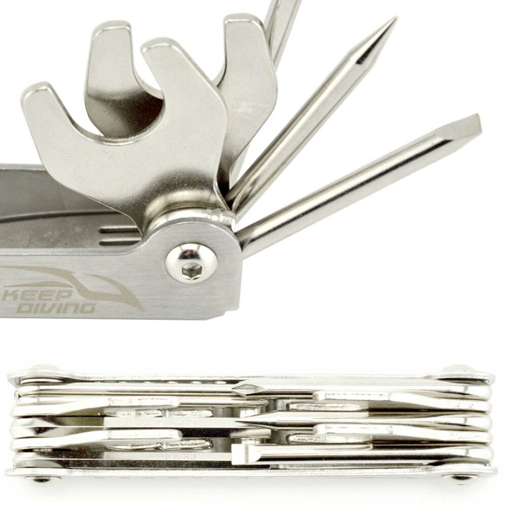 13 In 1 Wrench Screwdriver Scuba Maintenance Diver Emergency Adjusting Diving Repair Tool Folding Stainless Steel