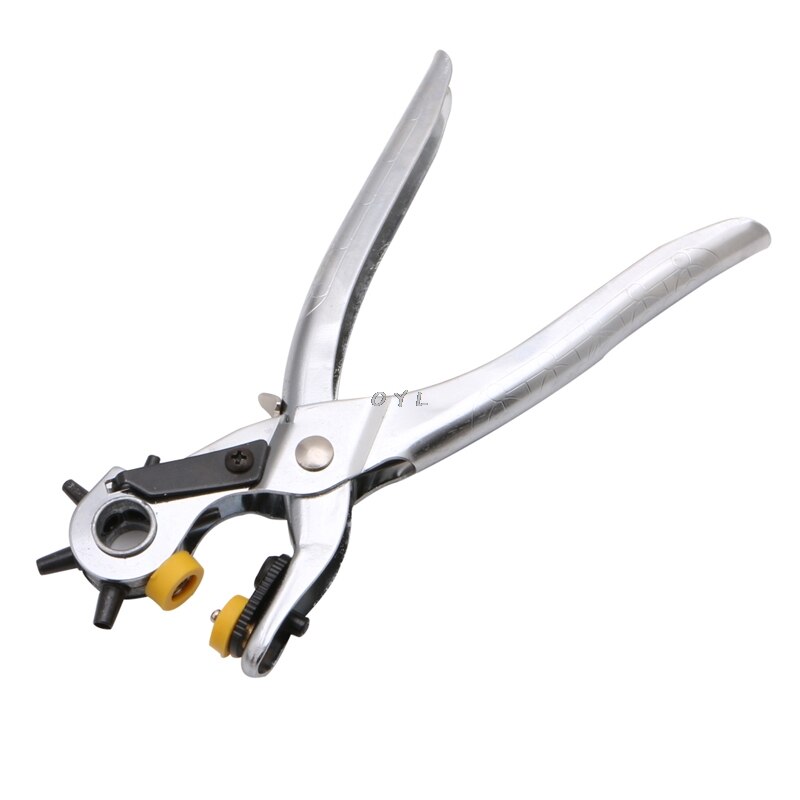 Leather Holes Punch Pliers Tool Heavy Duty Revolving Belt Hand Pliers Eyelet use for Leather, Paper, Plastic