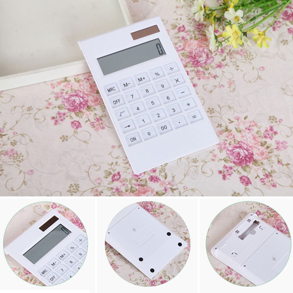Study Stationery Soft Keyboard Digital Universal Solar Powered Handheld Teaching Portable Students Calculator