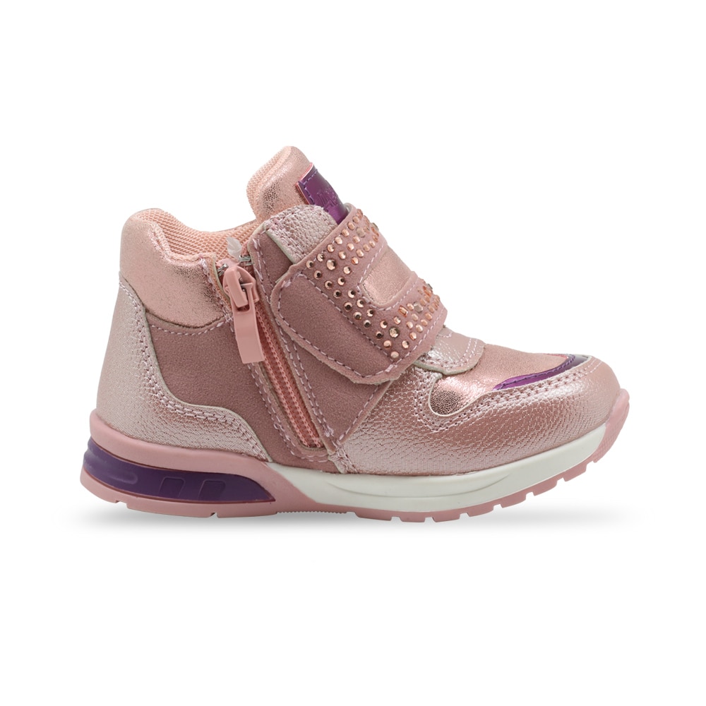 Apakowa-bottines à strass pour filles, chaussures à la , souples de printemps, pour filles, chaussures de marche en plein air, antidérapantes