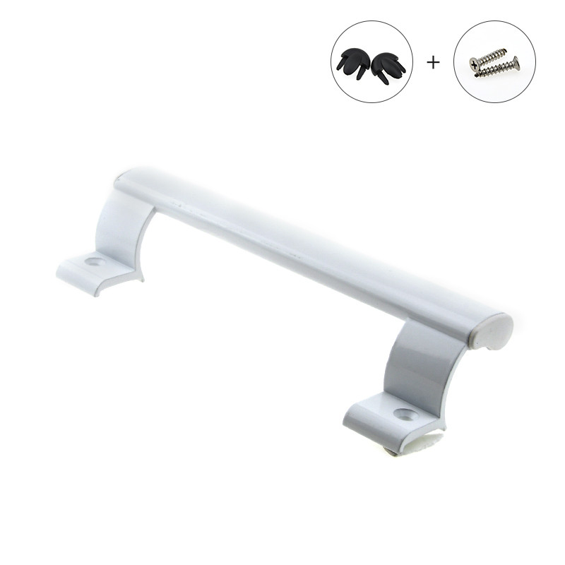 Salada mãos porta deslizante liga de alumínio porta de plástico com o punho da tração do handshandle da agitação: Branco
