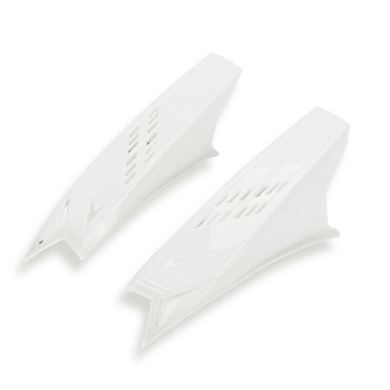 1 Paar Motorhelm Hoorns Punk Stijl Decoratieve Stijlvolle Hoorns Helm Hoorn Motorhelmen Accessoires N84F: White