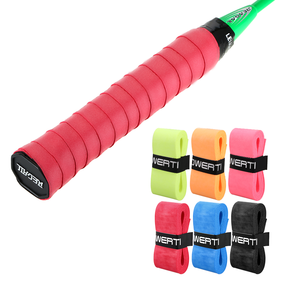 6 pz impostato nuovo Secco Racchetta Da tennis presa badminton racchetta presa Vibrazione Overgrip Fasce anti-slittata Sudore Assorbito Avvolge overgrip