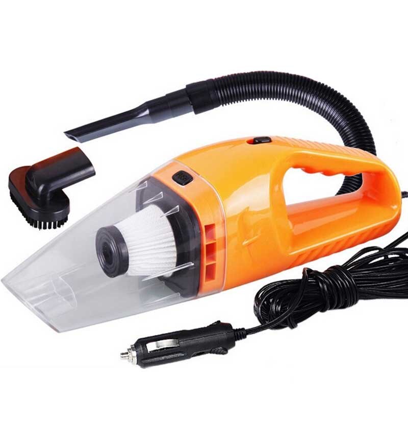 Small Handheld Vacuum Cleaner Charging Vacuum Cleaner Wireless Vacuum Cleaner Essential Accessories Car Vaccum Cleaner: Orange