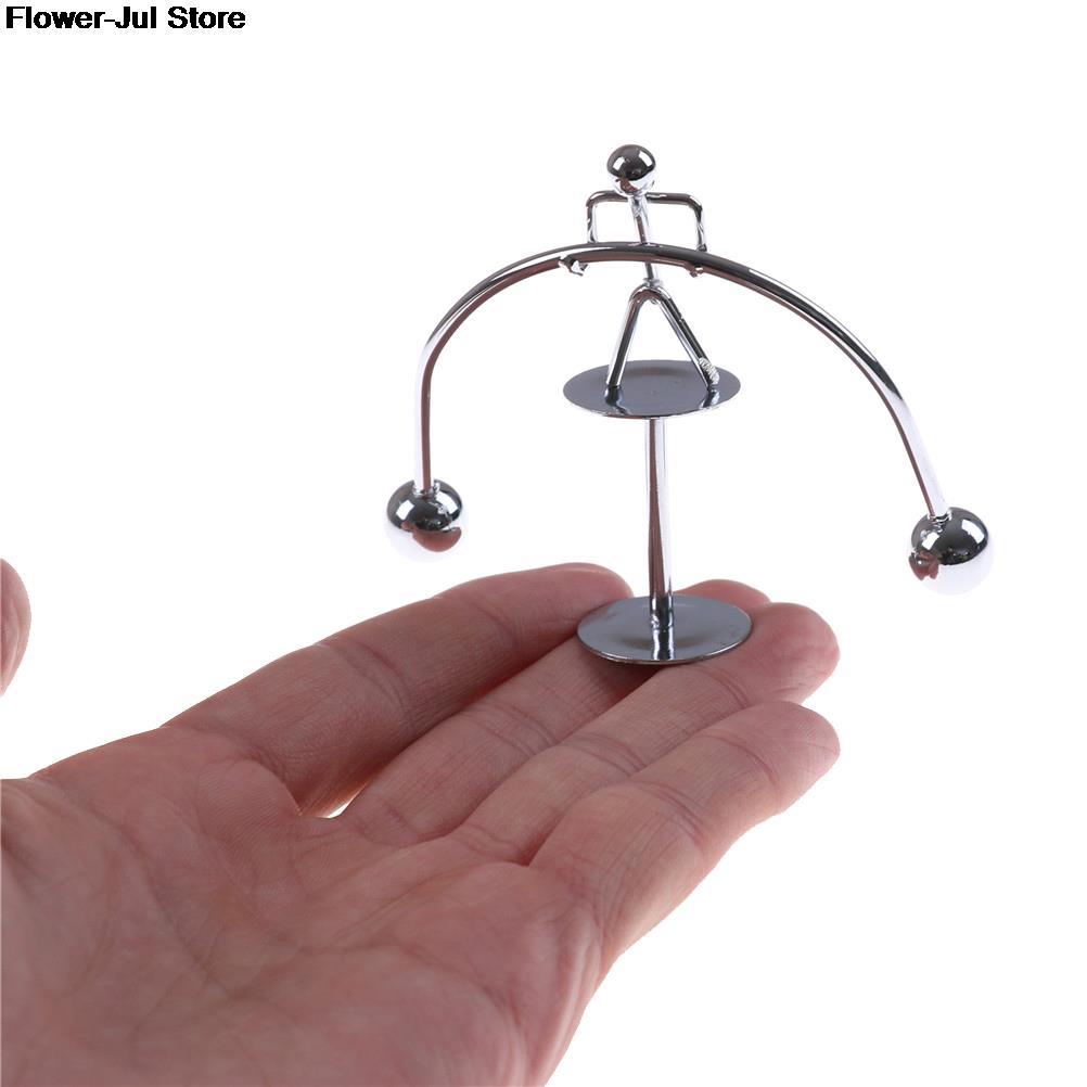 Kinetic Weightlifter Perpetual Motion Office Desk Decoration Metal Craft Perpetual Balance Home Decor Art Education