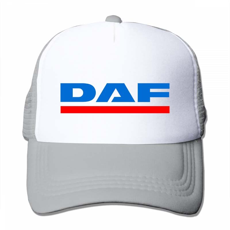 daf vector logo Baseball cap men women Trucker Hats adjustable cap: 4-Gray