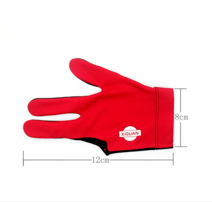 Billiard Glove Three Fingers Left Hand Red/Blue/Yellow Colors Gloves Billiard Accessories China