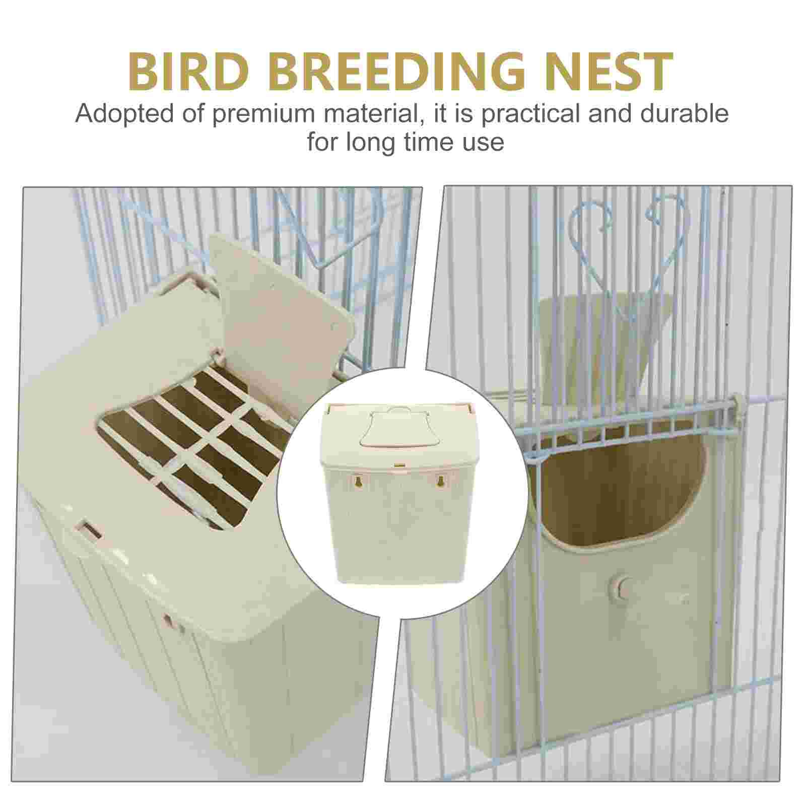 2Pcs Box Bird Breeding Box Bird Roosting Box Bird Incubation Box Hanging Bird Box for Tree Home Garden Balcony