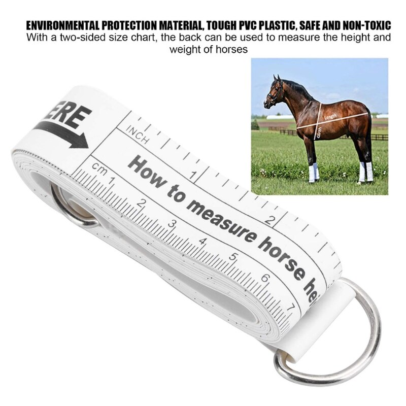 Meten Paard &amp; Pony Hoogte Gewicht Tape Gewicht In £ &amp; Hoogte In Handen 2.5 Meter/98 Inches Zachte tape