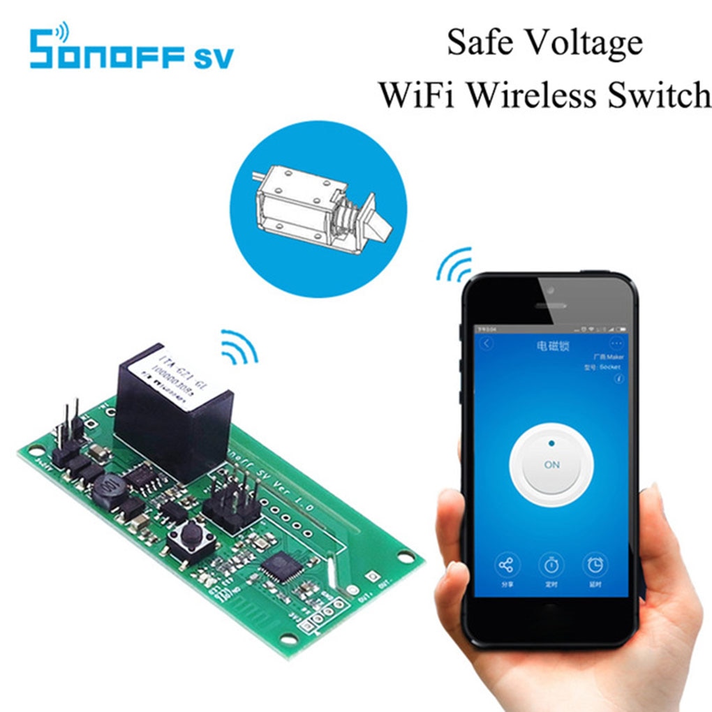 Sonoff Sv Veilige Spanning Lange Afstand Remote Timing Wifi Draadloze Schakelaar Module Voor Ios/Android Smart Home