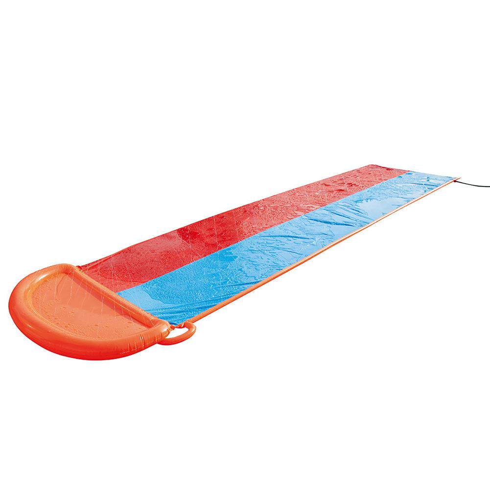 Zomer Opblaasbare Glijbaan Dubbele Racer Zwembad Grote Dikke Surfen Water Games Sprinkler Gazon Glijbanen Wave Rider