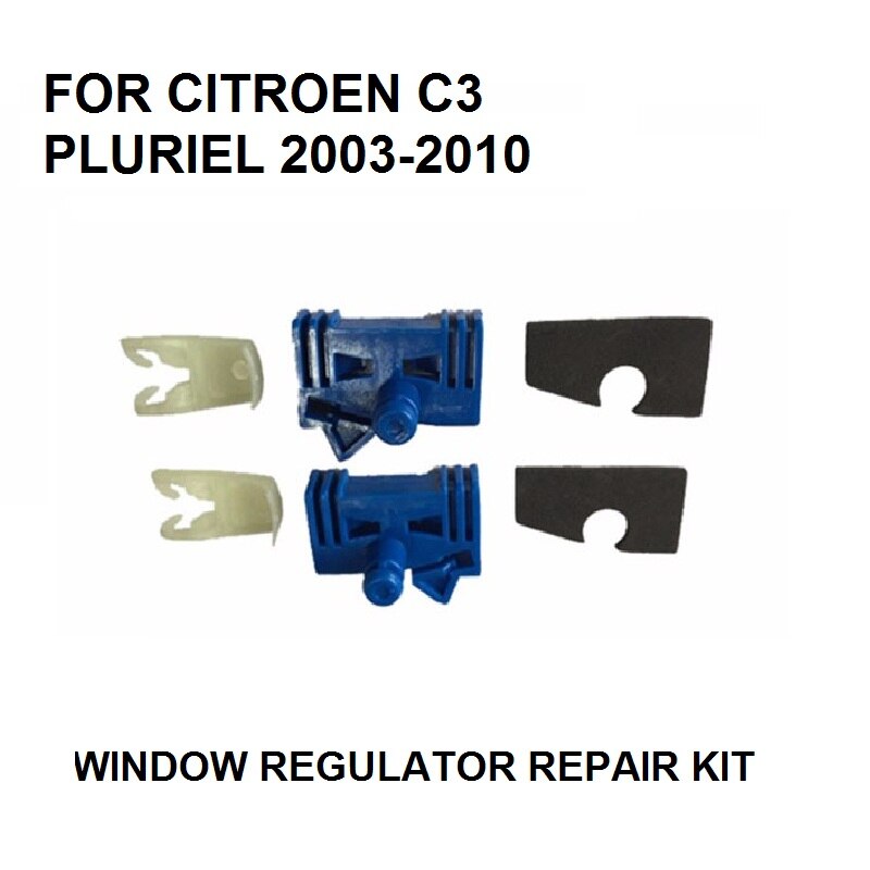 CAR PARTS FOR CITROEN C3 PLURIEL WINDOW REGULATOR REPAIR KIT 2/3 - DOOR FRONT LEFT AND RIGHT 2003