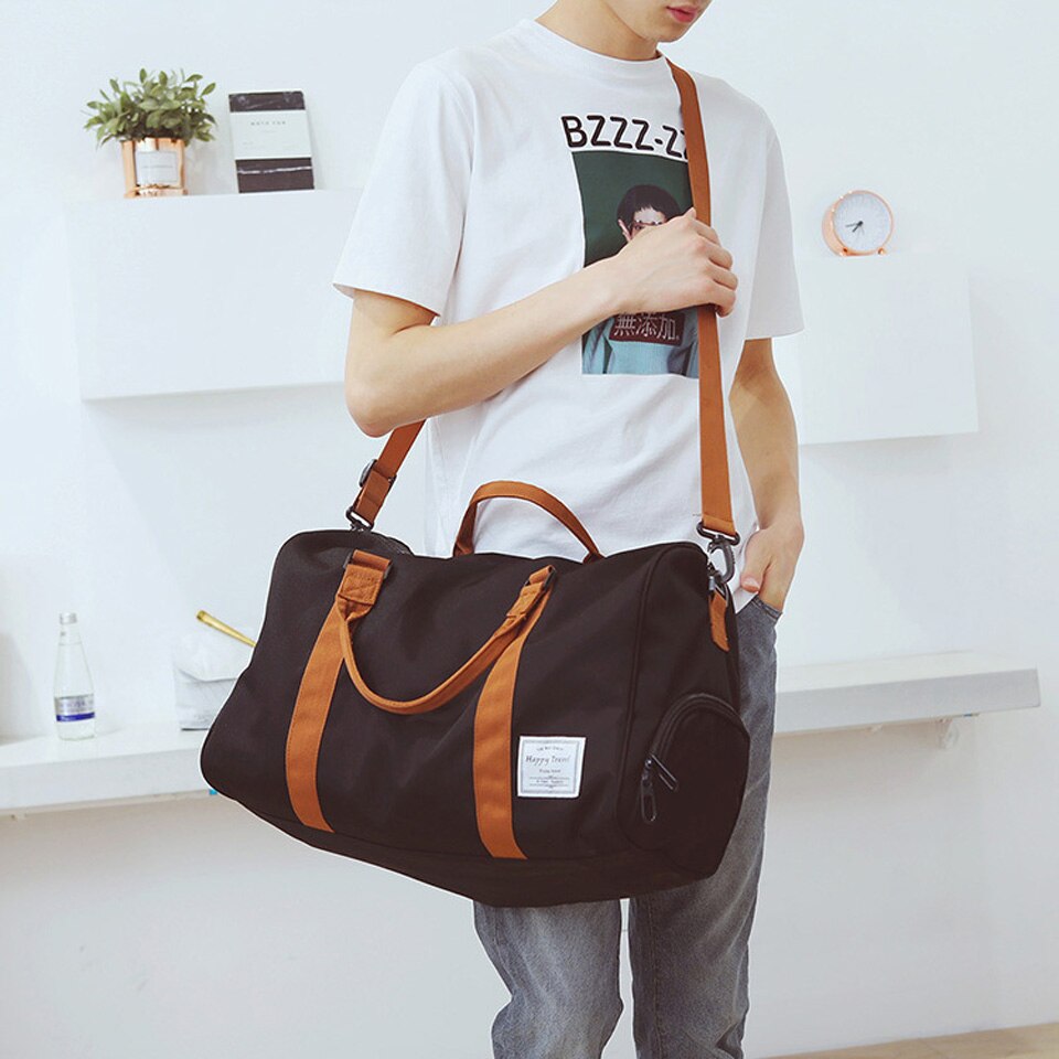 Torba podróżna o dużej pojemności torba-worek mężczyźni kobiety torba na bagaż wielofunkcyjna torba podróżna torby na ramię z płótna torba torebki rekreacyjne