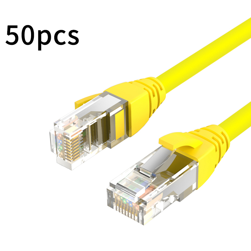 50Pcs Ethernet Kabel Cat6 Lan Kabel 0.3M/0.5M Utp RJ45 Netwerk Patch Kabel Voor Ps Pc internet Modem Router: green / 1.8m