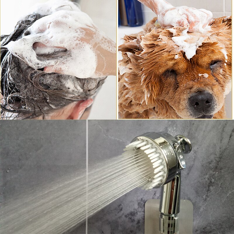 Zloog Beauty Salon Shower Head High Pressure Faucet External Short Showerhead with Comb